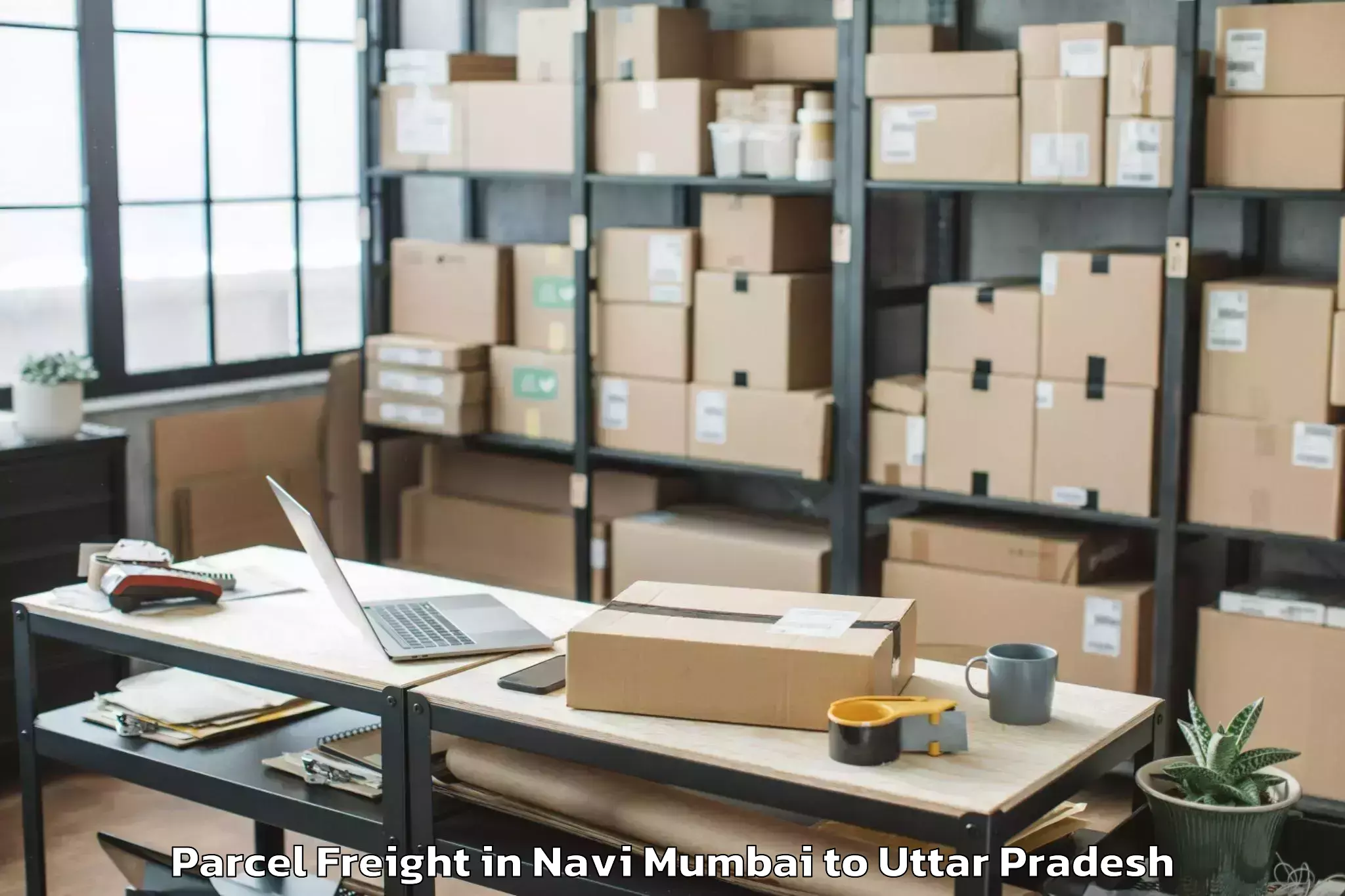 Efficient Navi Mumbai to Mahroni Parcel Freight